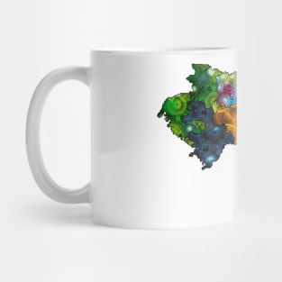 Spirograph Patterned Guinea Regions Map Mug